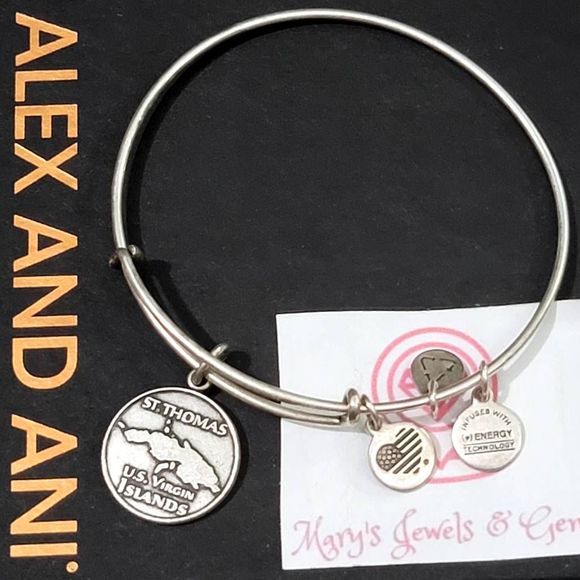 ALEX AND ANI St. Thomas Charm Bangle - Picture 1 of 3